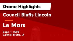 Council Bluffs Lincoln  vs Le Mars  Game Highlights - Sept. 1, 2022