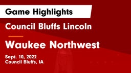 Council Bluffs Lincoln  vs Waukee Northwest Game Highlights - Sept. 10, 2022