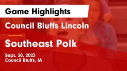 Council Bluffs Lincoln  vs Southeast Polk  Game Highlights - Sept. 30, 2023