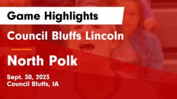 Council Bluffs Lincoln  vs North Polk  Game Highlights - Sept. 30, 2023