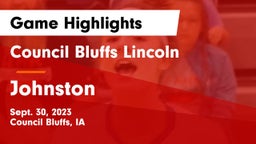 Council Bluffs Lincoln  vs Johnston  Game Highlights - Sept. 30, 2023