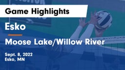 Esko  vs Moose Lake/Willow River  Game Highlights - Sept. 8, 2022