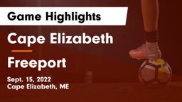 Cape Elizabeth  vs Freeport Game Highlights - Sept. 15, 2022
