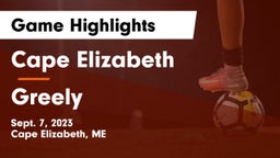 Cape Elizabeth  vs Greely  Game Highlights - Sept. 7, 2023