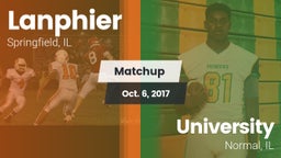 Matchup: Lanphier  vs. University  2017