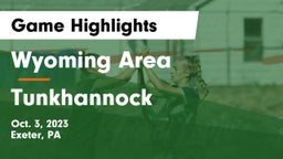 Wyoming Area  vs Tunkhannock  Game Highlights - Oct. 3, 2023