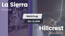 Matchup: La Sierra High vs. Hillcrest  2016