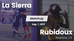 Matchup: La Sierra High vs. Rubidoux  2017