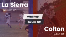 Matchup: La Sierra High vs. Colton  2017