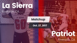 Matchup: La Sierra High vs. Patriot  2017