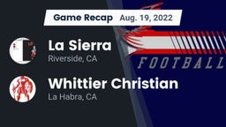 Recap: La Sierra  vs. Whittier Christian  2022