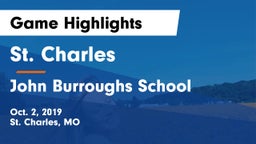 St. Charles  vs John Burroughs School Game Highlights - Oct. 2, 2019