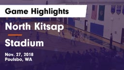 North Kitsap  vs Stadium  Game Highlights - Nov. 27, 2018