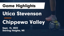 Utica Stevenson  vs Chippewa Valley  Game Highlights - Sept. 15, 2022