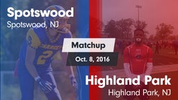 Matchup: Spotswood High Schoo vs. Highland Park  2016