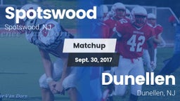 Matchup: Spotswood High Schoo vs. Dunellen  2017