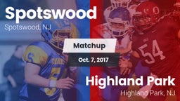 Matchup: Spotswood High Schoo vs. Highland Park  2017