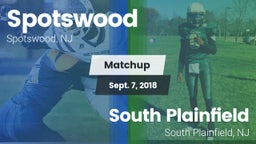 Matchup: Spotswood High Schoo vs. South Plainfield  2018