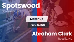 Matchup: Spotswood High Schoo vs. Abraham Clark  2019