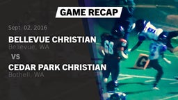 Recap: Bellevue Christian  vs. Cedar Park Christian  2016