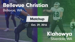 Matchup: Bellevue Christian vs. Klahowya  2016