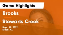 Brooks  vs Stewarts Creek Game Highlights - Sept. 17, 2022