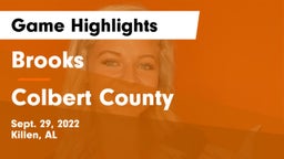 Brooks  vs Colbert County Game Highlights - Sept. 29, 2022