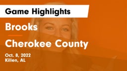 Brooks  vs Cherokee County  Game Highlights - Oct. 8, 2022