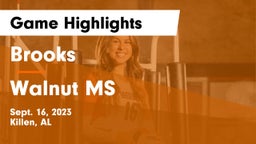 Brooks  vs Walnut  MS Game Highlights - Sept. 16, 2023