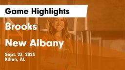 Brooks  vs New Albany  Game Highlights - Sept. 23, 2023