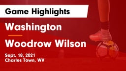 Washington  vs Woodrow Wilson  Game Highlights - Sept. 18, 2021