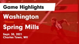 Washington  vs Spring Mills  Game Highlights - Sept. 30, 2021
