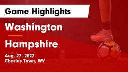 Washington  vs Hampshire  Game Highlights - Aug. 27, 2022