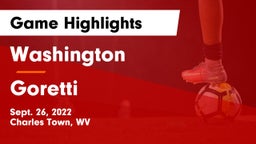 Washington  vs Goretti Game Highlights - Sept. 26, 2022