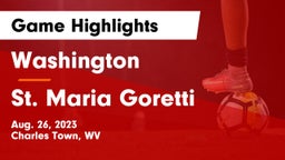 Washington  vs St. Maria Goretti Game Highlights - Aug. 26, 2023