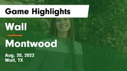 Wall  vs Montwood  Game Highlights - Aug. 20, 2022