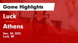 Luck  vs Athens  Game Highlights - Dec. 28, 2023
