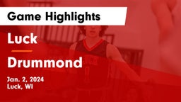 Luck  vs Drummond  Game Highlights - Jan. 2, 2024