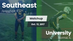 Matchup: Southeast High Schoo vs. University  2017