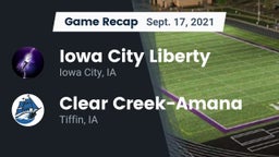 Recap: Iowa City Liberty  vs. Clear Creek-Amana 2021