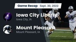 Recap: Iowa City Liberty  vs. Mount Pleasant  2022