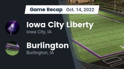 Recap: Iowa City Liberty  vs. Burlington  2022