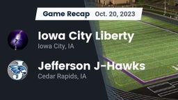 Recap: Iowa City Liberty  vs. Jefferson  J-Hawks 2023