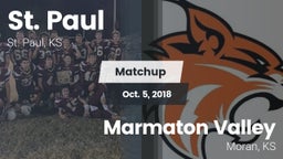 Matchup: St. Paul  vs. Marmaton Valley  2018