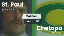 Matchup: St. Paul  vs. Chetopa  2018