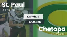 Matchup: St. Paul  vs. Chetopa  2019