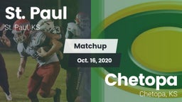 Matchup: St. Paul  vs. Chetopa  2020