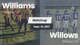 Matchup: Williams  vs. Willows  2017