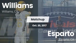 Matchup: Williams  vs. Esparto  2017