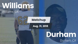 Matchup: Williams  vs. Durham  2018